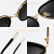 GEMMOON聚魅sa nglas女史紫外線カット偏光レン男韓国版丸顔潮insネットレッドスターモデルgmメガネは近視サビズ枠黒灰片に相当します。