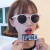 ツンドランのサングラスタネの赤いサタンの女性2019新型GM韓国版潮街拍ins丸の顔の紫外線katt亮黒枠黒灰片