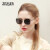 姿森(ZERSER)セイングーラッド2018新型セイングラス女性大枠韓国版復古紫外線カーターメガネ透明ブローク/シルバフレム