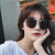 サングリスの女性2019新型GMサングリスの女性ins韩国版ファンシーネットの赤い复古的な大きな颜のメガネの偏光の丸顔の新し街は金の枠の暗さを切り取ったものです。