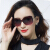 2019新型偏光センサースの丸顔の女性サングリスの女性の濡れた紫外線カーターのメガネの韓国版の大きな顔のins 1〓〓暗い枠の漸進的灰色のカート