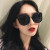 2019新型セイングレイディ・スミスさんの復古偏光街で撮影した丸の顔と韓国の潮流を残せたgmメガネ女性の紫外線カット