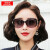 ディアナのサングラススの女性韩国版潮2019新型偏光サンラススの女性紫外线カットの大きな枠の丸いメガネの白い枠（偏光、当日髪）